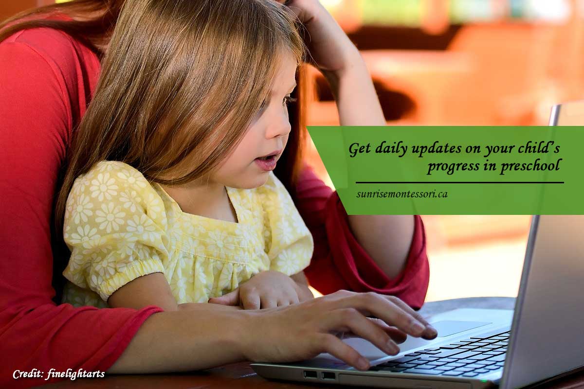 Get daily updates on your child’s progress in preschool