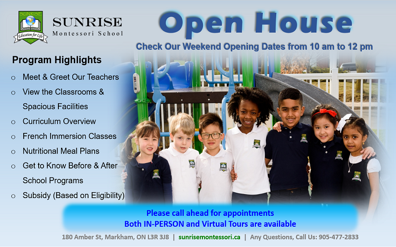 Sunrise Montessori Open House